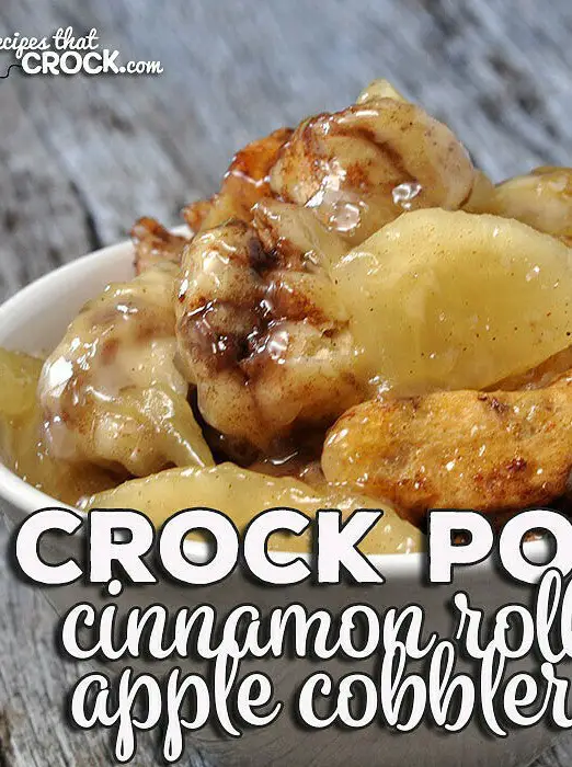 Crock Pot Cinnamon Roll Apple Cobbler