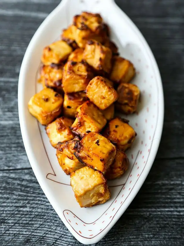 Air Fryer Tofu with Teriyaki Sauce