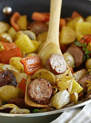 Kielbasa, Potatoes and Peppers