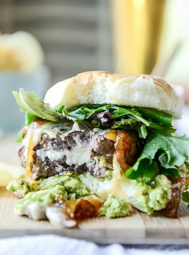 Goat Cheese Guac Burgers