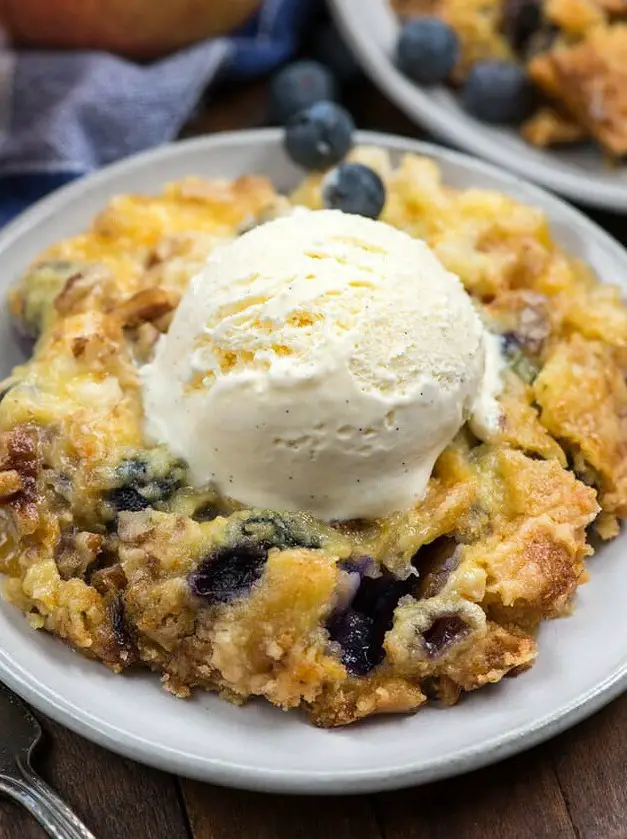 Blueberry Peach Dump Cake