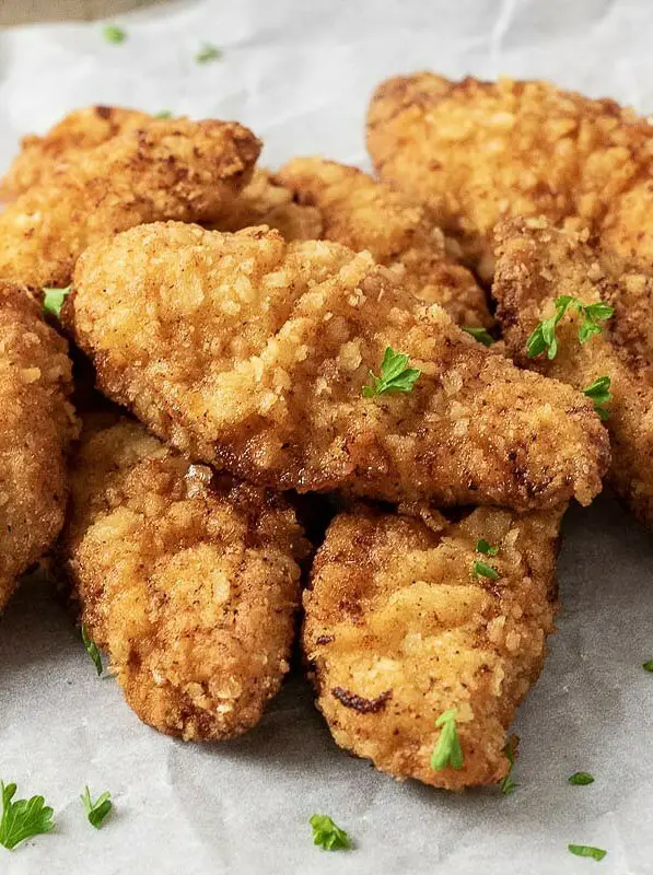 Pan Fried Chicken Strips