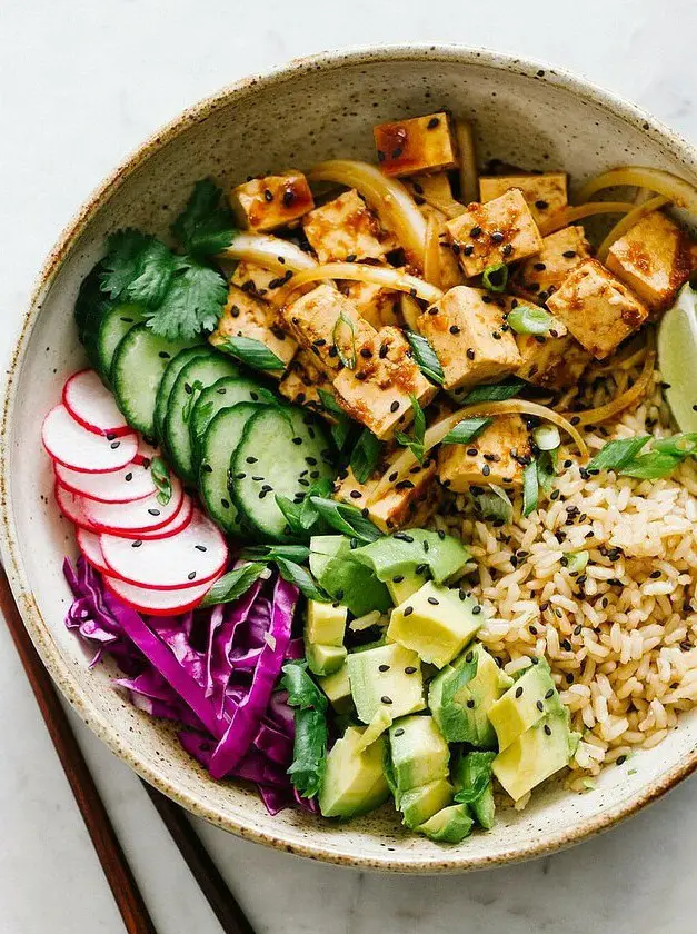 Vegan Tofu Poke Bowl