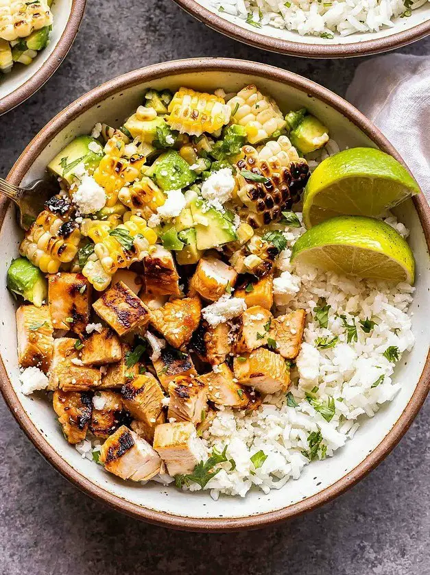 Honey Chipotle Chicken Rice Bowls