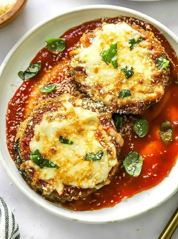 Air Fryer Eggplant Parmesan