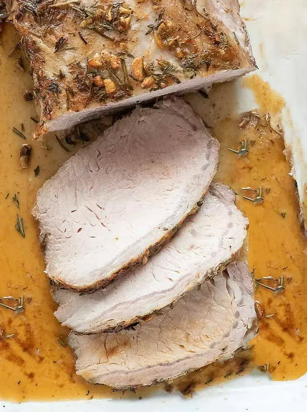 Boneless Pork Loin Roast with Garlic and Herbs