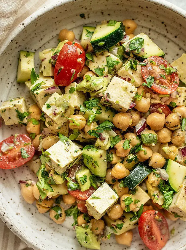 Avocado Chickpea Salad