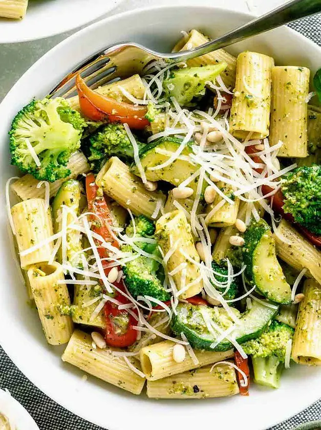 Veggie Pesto Pasta