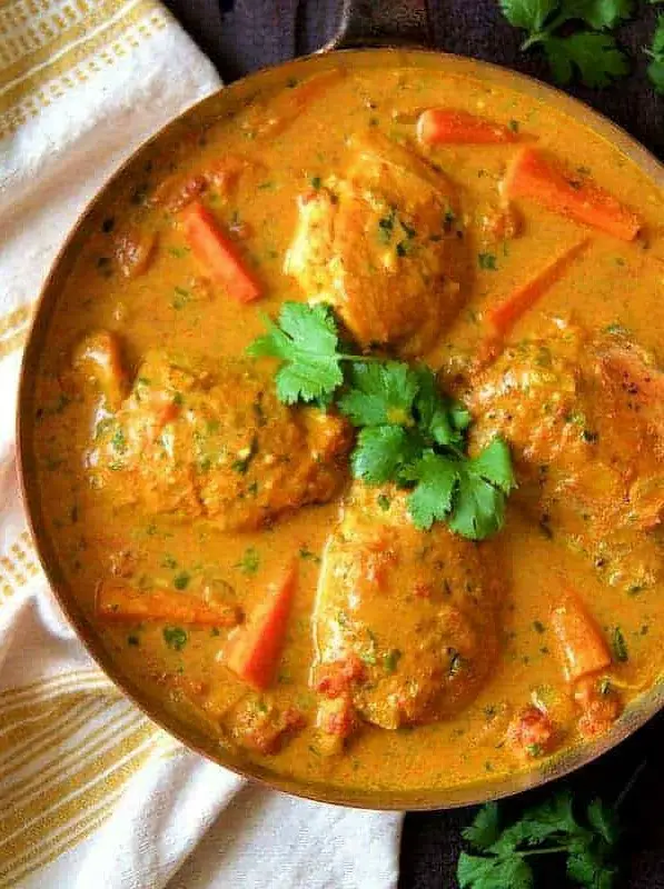 Curry Braised Chicken Thighs