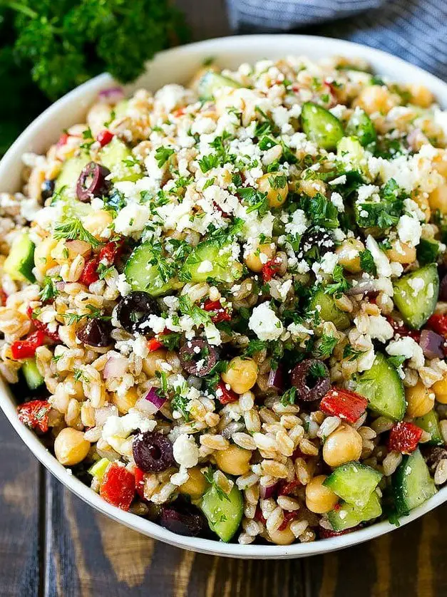 Farro Salad with Feta