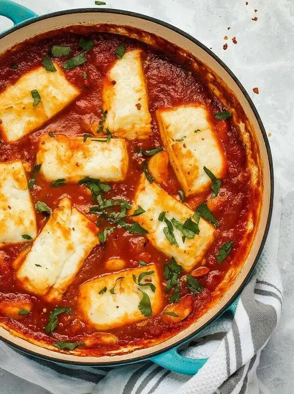 Smoky Tomato & Halloumi Bake