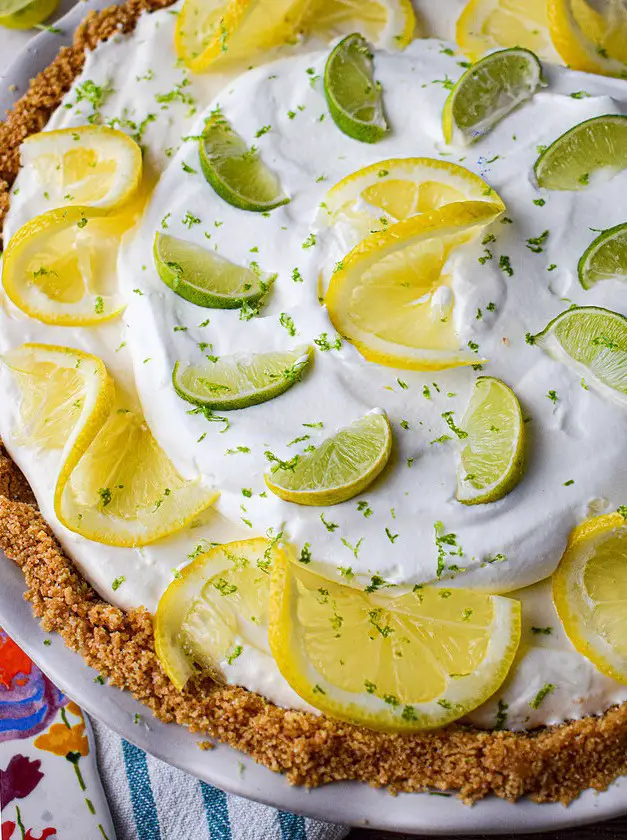 Lemon Lime Icebox Pie