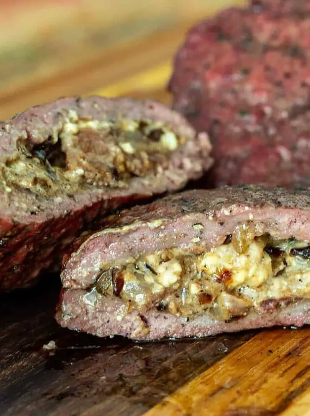 Blue Cheese Stuffed Burgers