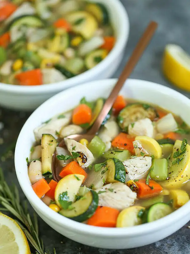 Summer Chicken Noodle Soup