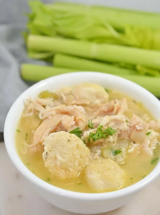 Keto Crockpot Chicken and Dumplings