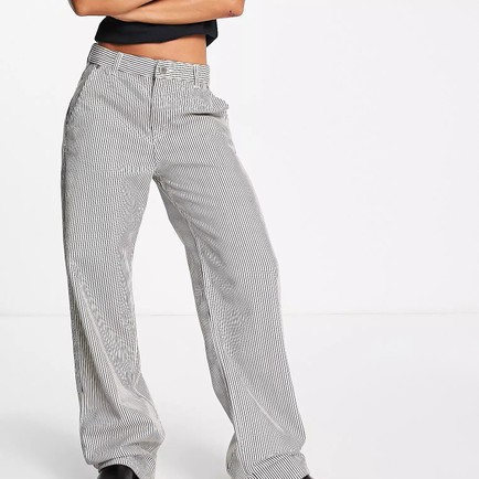 GREY CROP TOP + TROUSERS