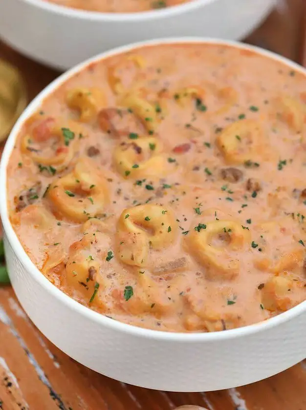 Dutch Oven Tortellini Soup with Sausage