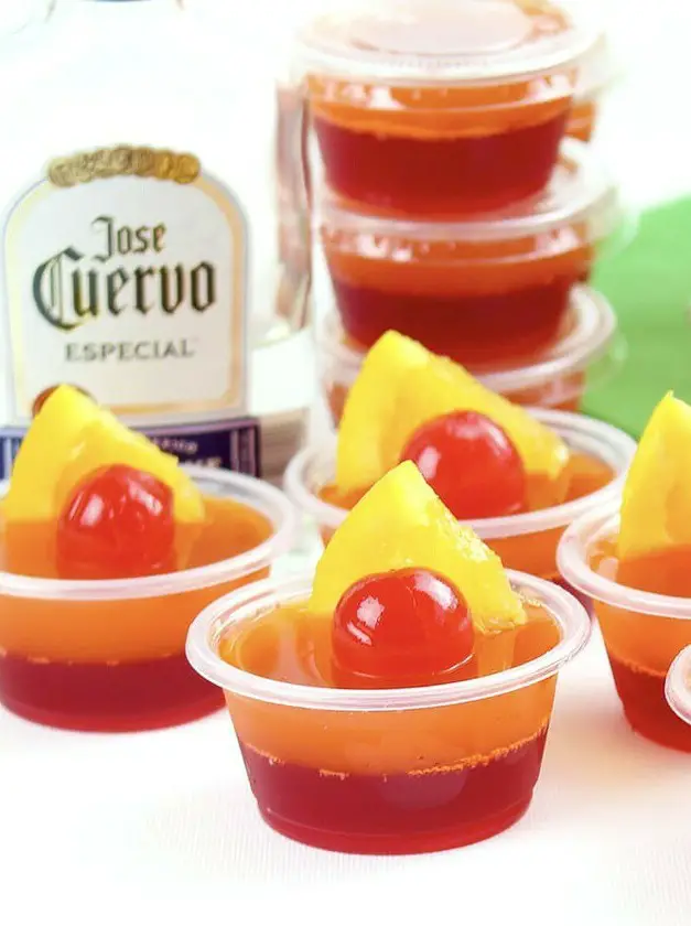 Tequila Sunrise Jello Shots