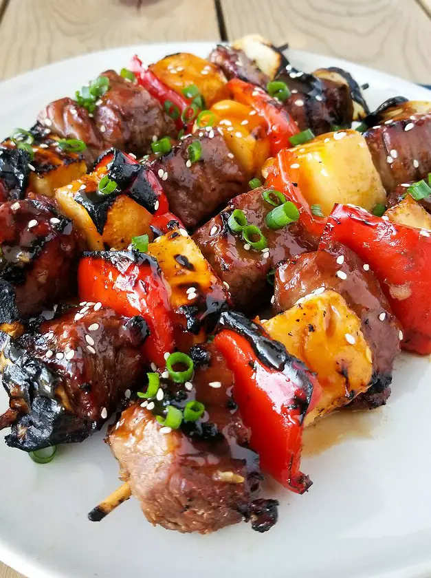 Hawaiian Beef Skewers