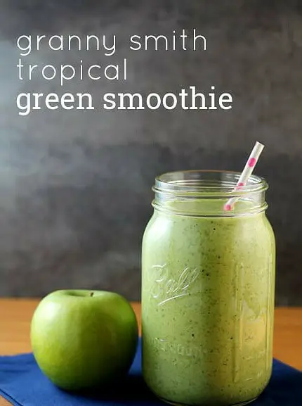 Granny Smith Tropical Green Smoothie