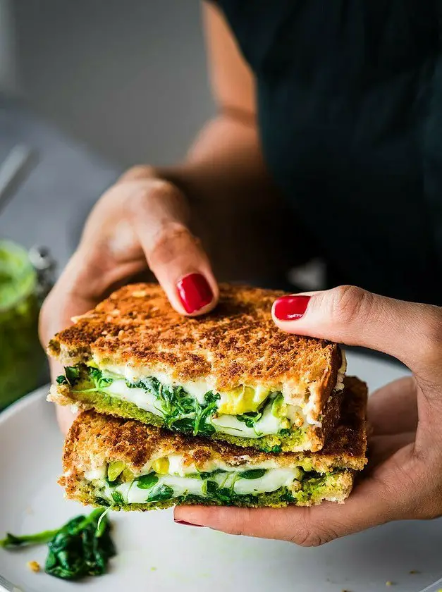 Vegan Green Goddess Grilled Cheese