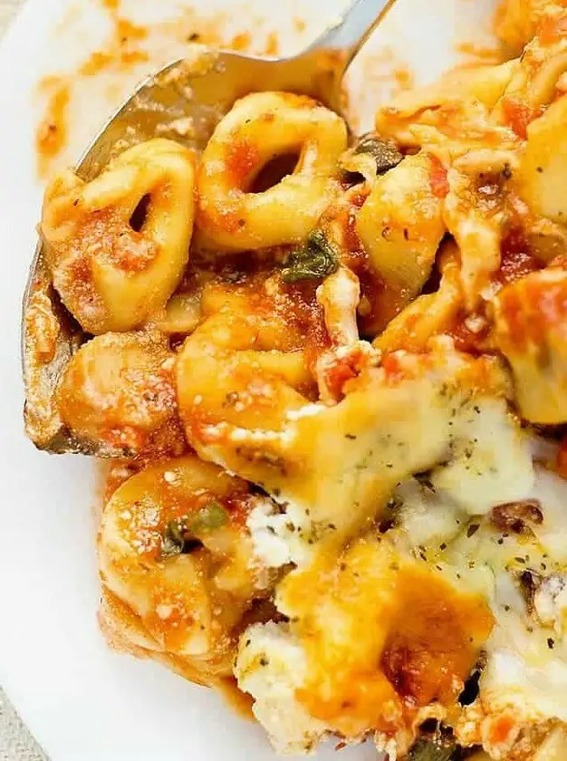 Three Cheese Tortellini Bake