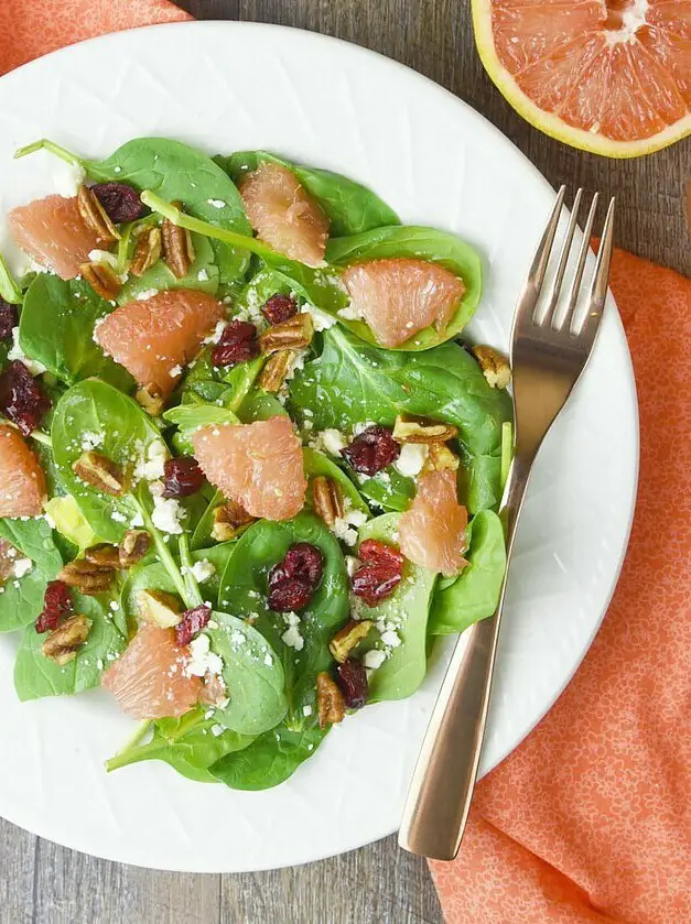 Spinach and Grapefruit Salad