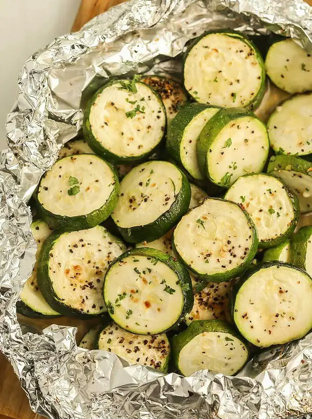 Grilled Zucchini in Foil