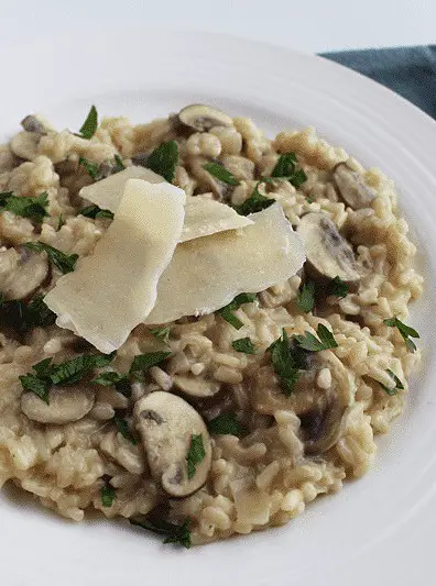 Creamy Mushroom Parmesan Risotto