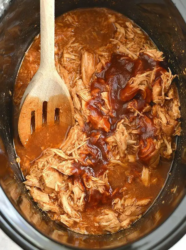 Healthy Crockpot BBQ Chicken