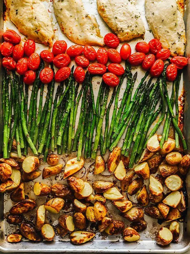 Sheet Pan Herb Chicken and Spring Veggies