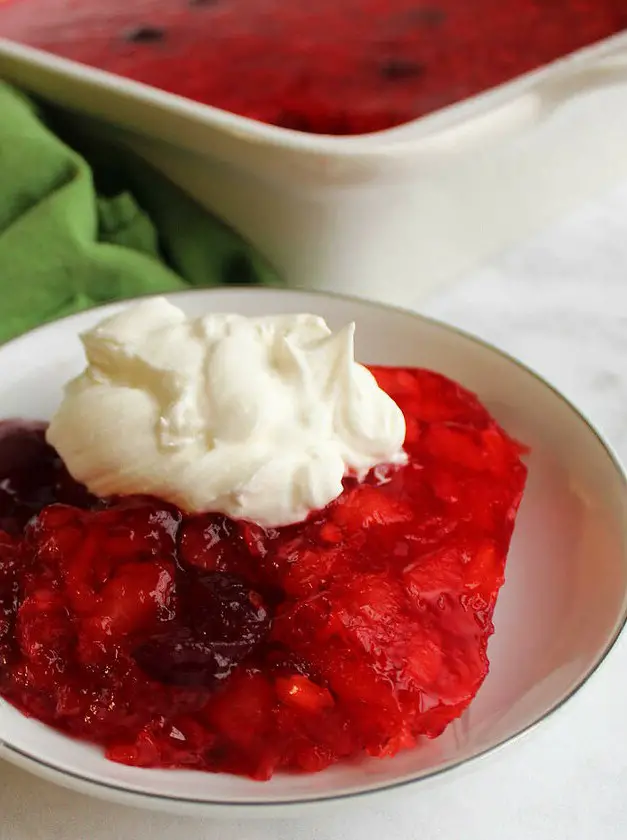 Cranberry Jello Salad with Pineapple