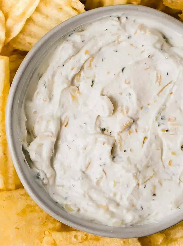 Gluten-free French Onion Chip Dip