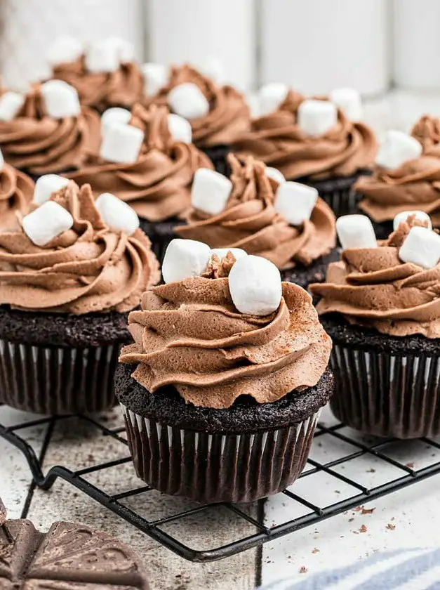 Mexican Hot Chocolate Cupcakes