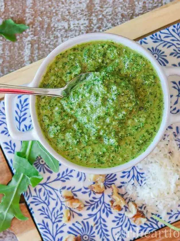 Arugula Pesto with Walnuts