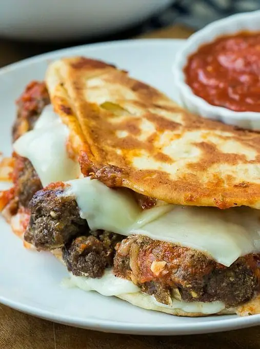 Meatball and Mozzarella Panini