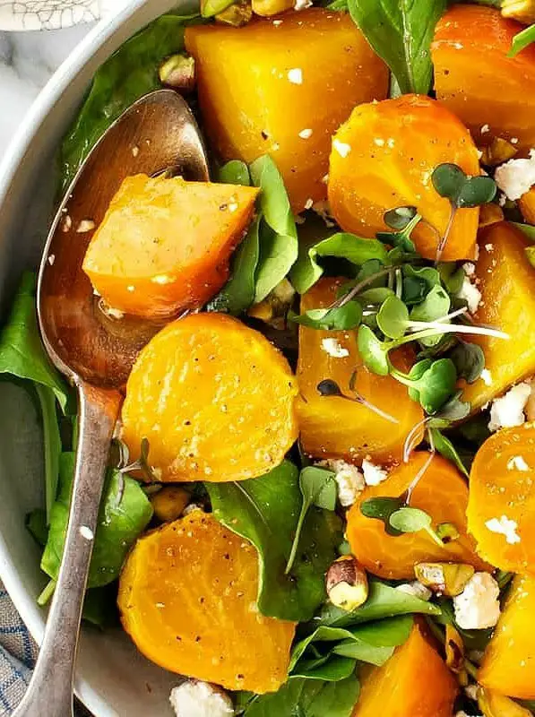 Roasted Golden Beets