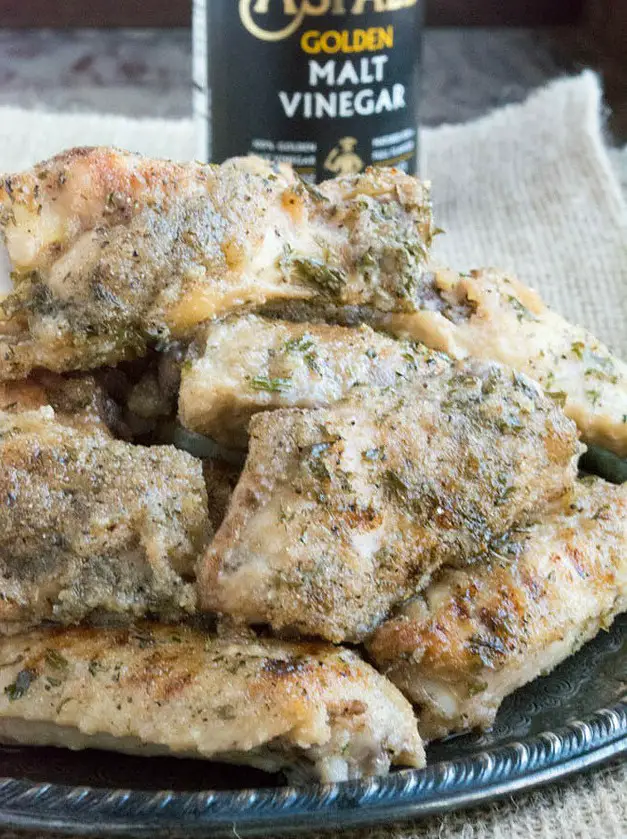 Oven Fried Salt and Vinegar Chicken Wings