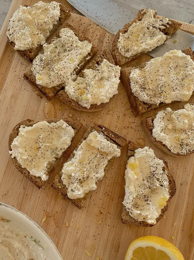 Simple Lemon Ricotta Sourdough Toast