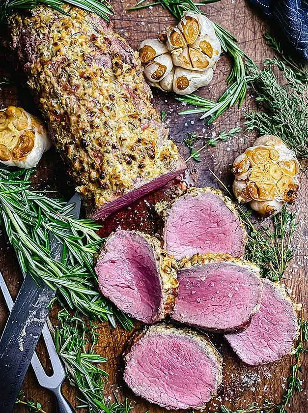 Herb-Crusted Grilled Beef Tenderloin