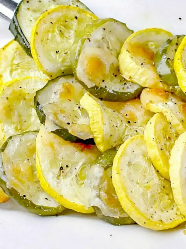 Oven Roasted Parmesan Squash and Zucchini