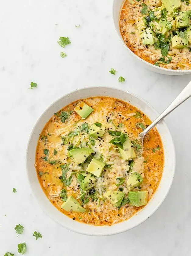 Keto Instant Pot White Chicken Chili