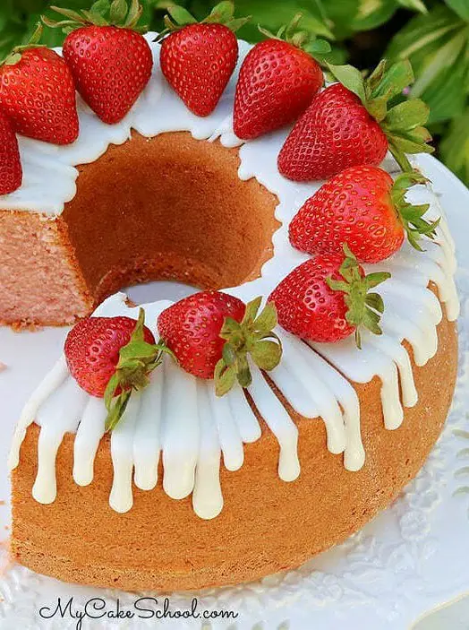 Strawberry Pound Cake