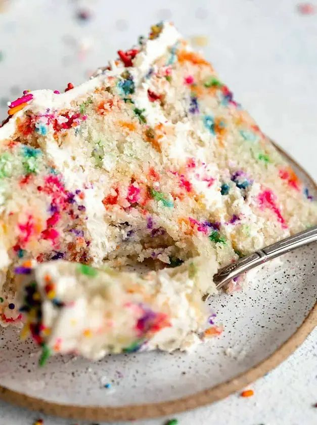 Vegan Vanilla Funfetti Cake