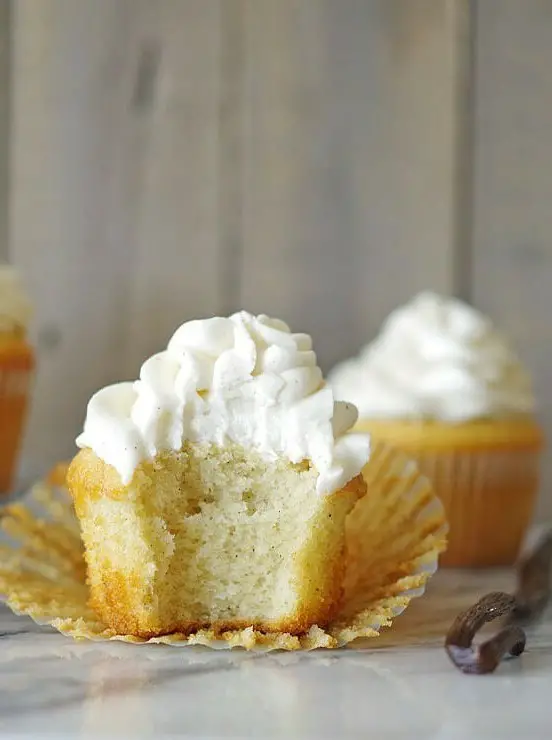 Gluten-Free Vanilla Bean Cupcakes