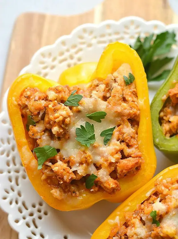 Italian Chicken Stuffed Peppers