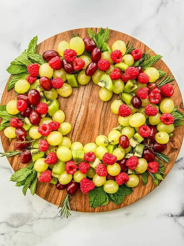 Christmas Fruit Wreath