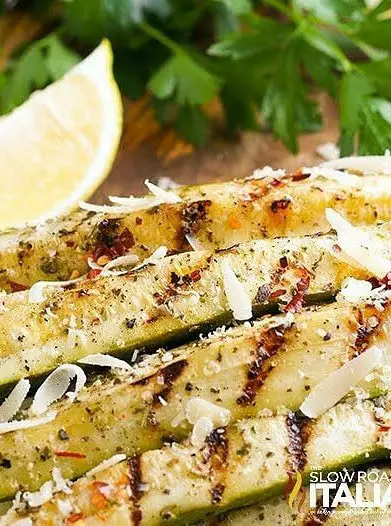 Grilled Zucchini Parmesan