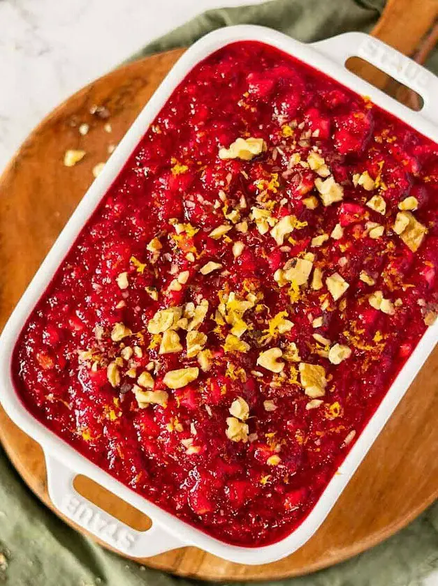 Cranberry Salad with Raspberry Jello