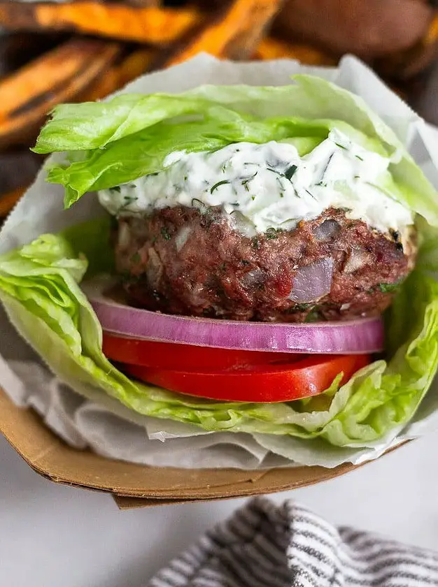 Greek Lamb Burger